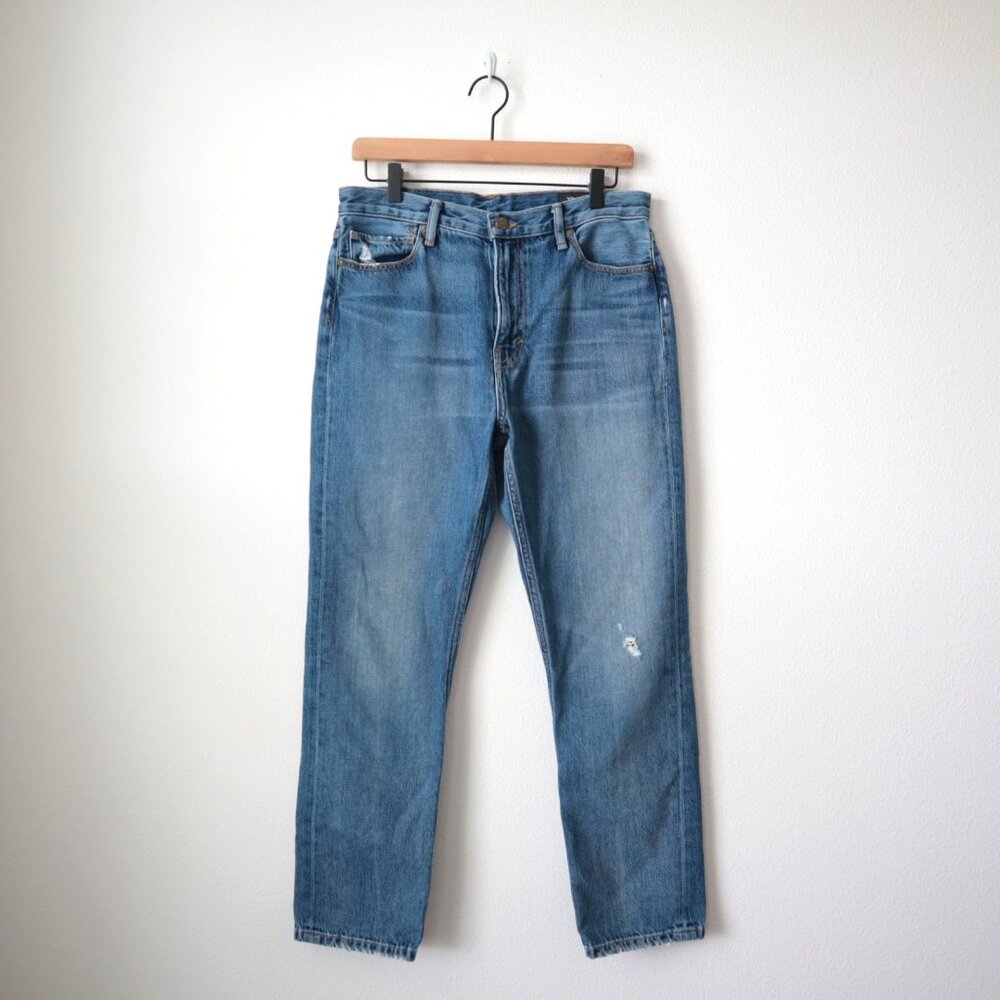 Vince Men's Straight Leg Distressed Calico Wash Jeans | 29